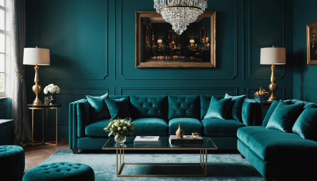 bleue turquoise foncé