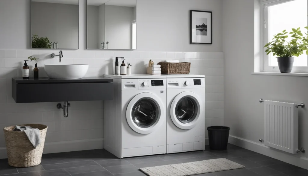 lavabo sur machine à laver