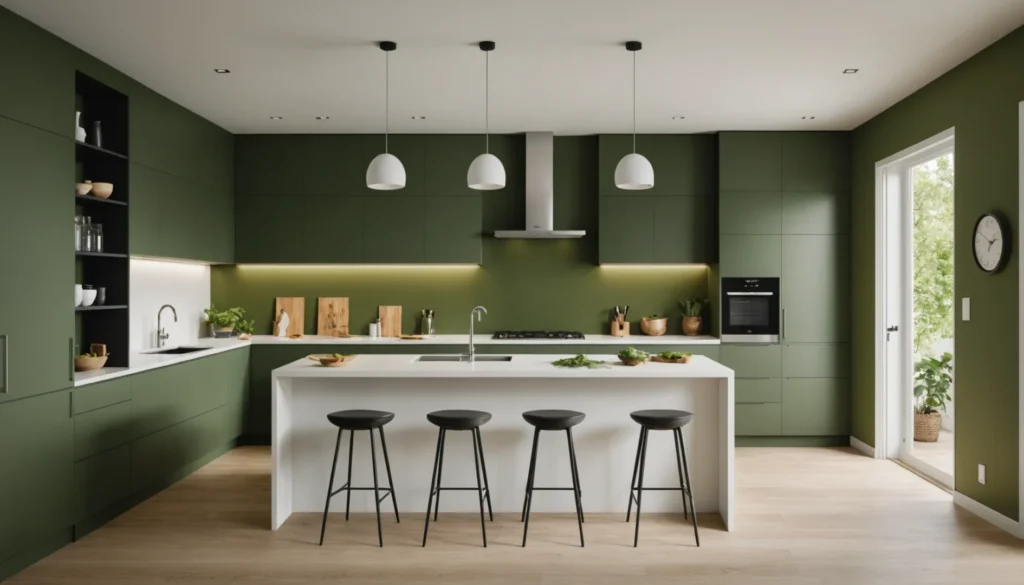 couleur de mur pour une cuisine blanche