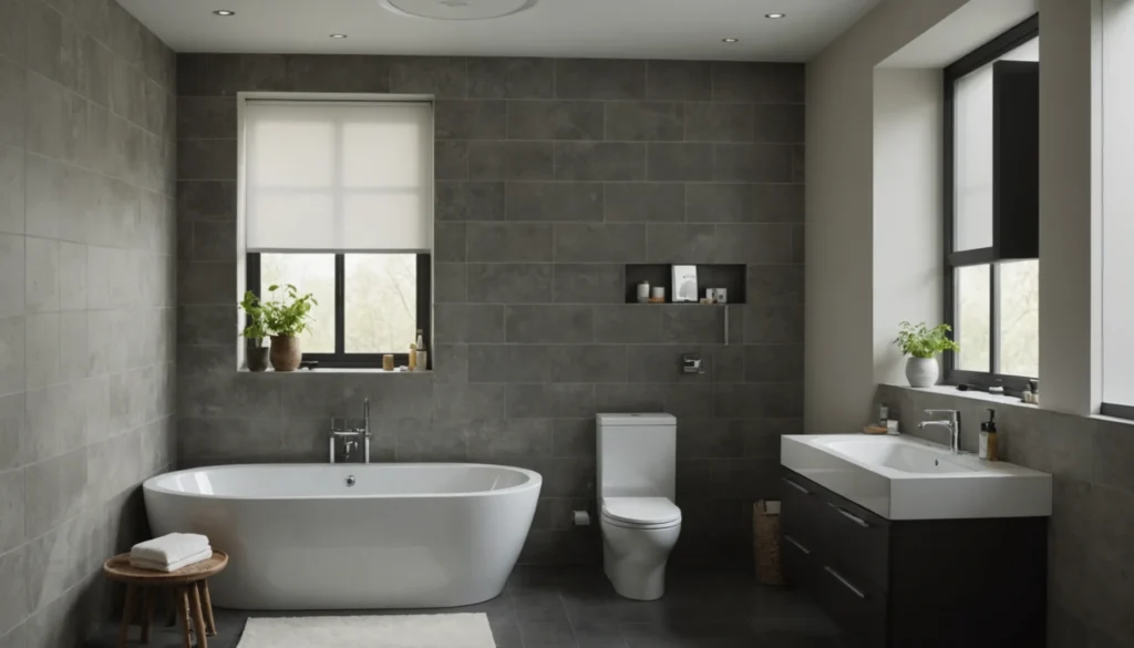 vers noir salle de bain