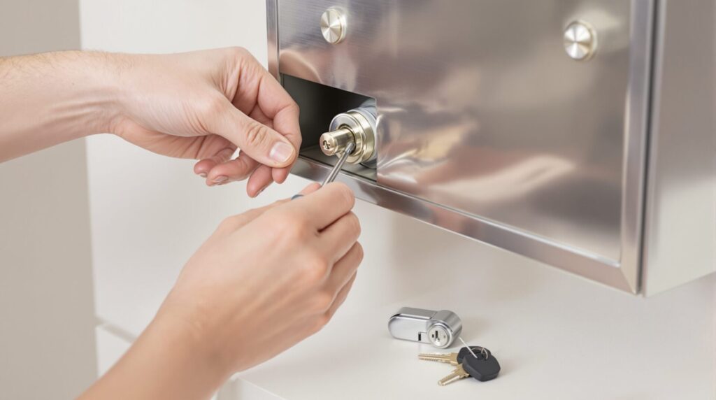 changer serrure boite aux lettres