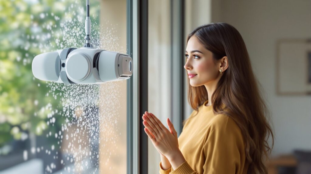 robot nettoie vitres