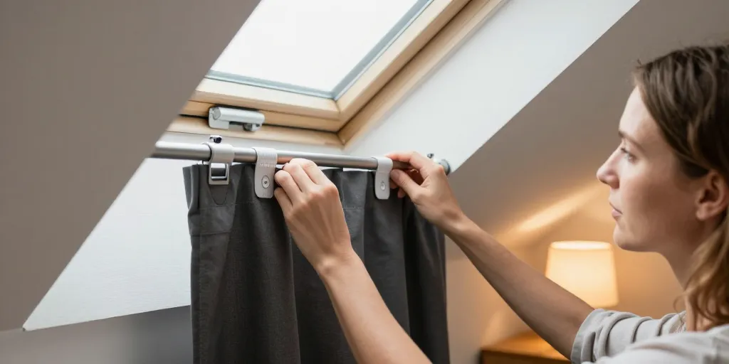 comment mettre un rideau sur un velux